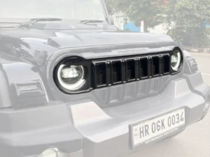 grill cover side view white